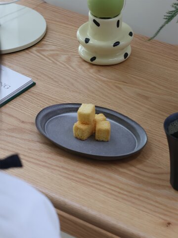 [세라미꼬] 오벌 림 플레이트 S 17cm 타원접시 (3 colors)