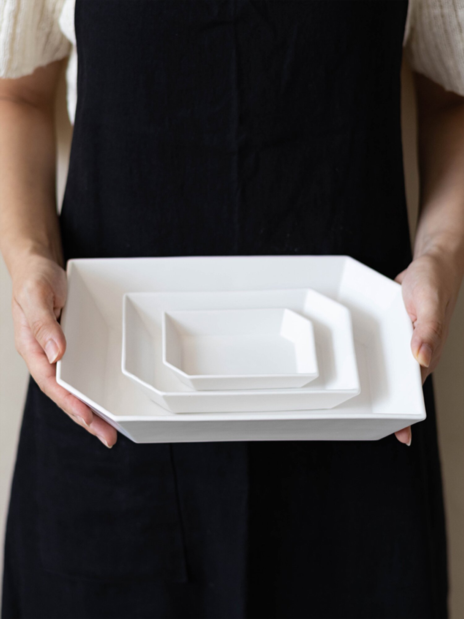 [세라미꼬] 육각볼 M 반찬그릇 앞접시 16cm (2 colors)