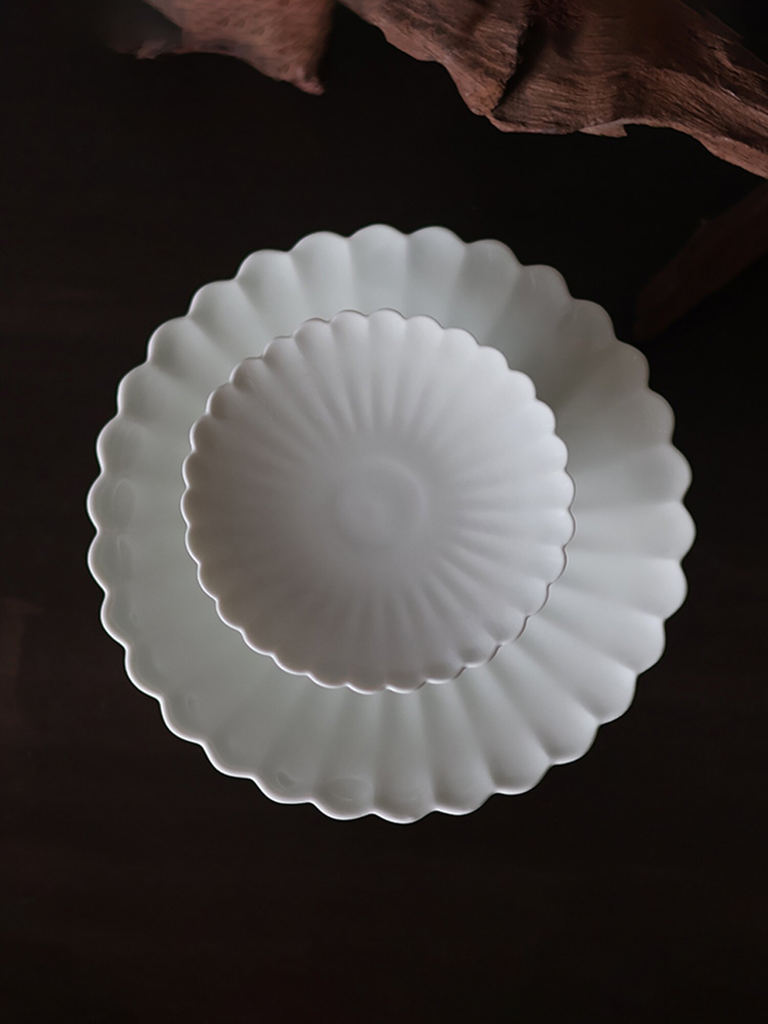 [선물포장][세라미꼬] 높은굽 화형접시 SET (2 colors)