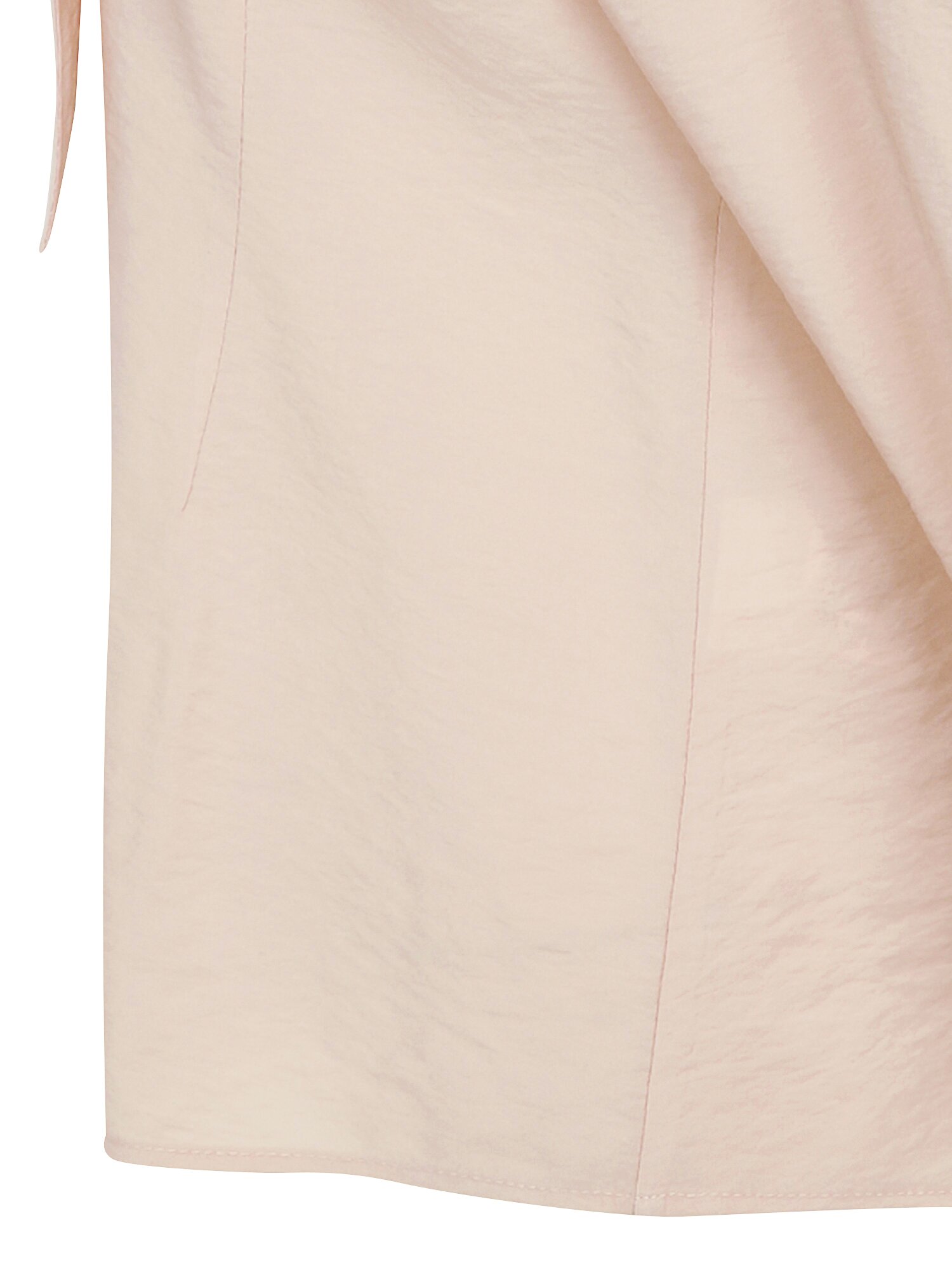 래글런 타이 브이넥 블라우스 (PEACH)