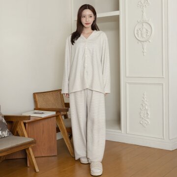 꿀떡 겨울 수면잠옷 홈웨어 파자마 투피스 4colors