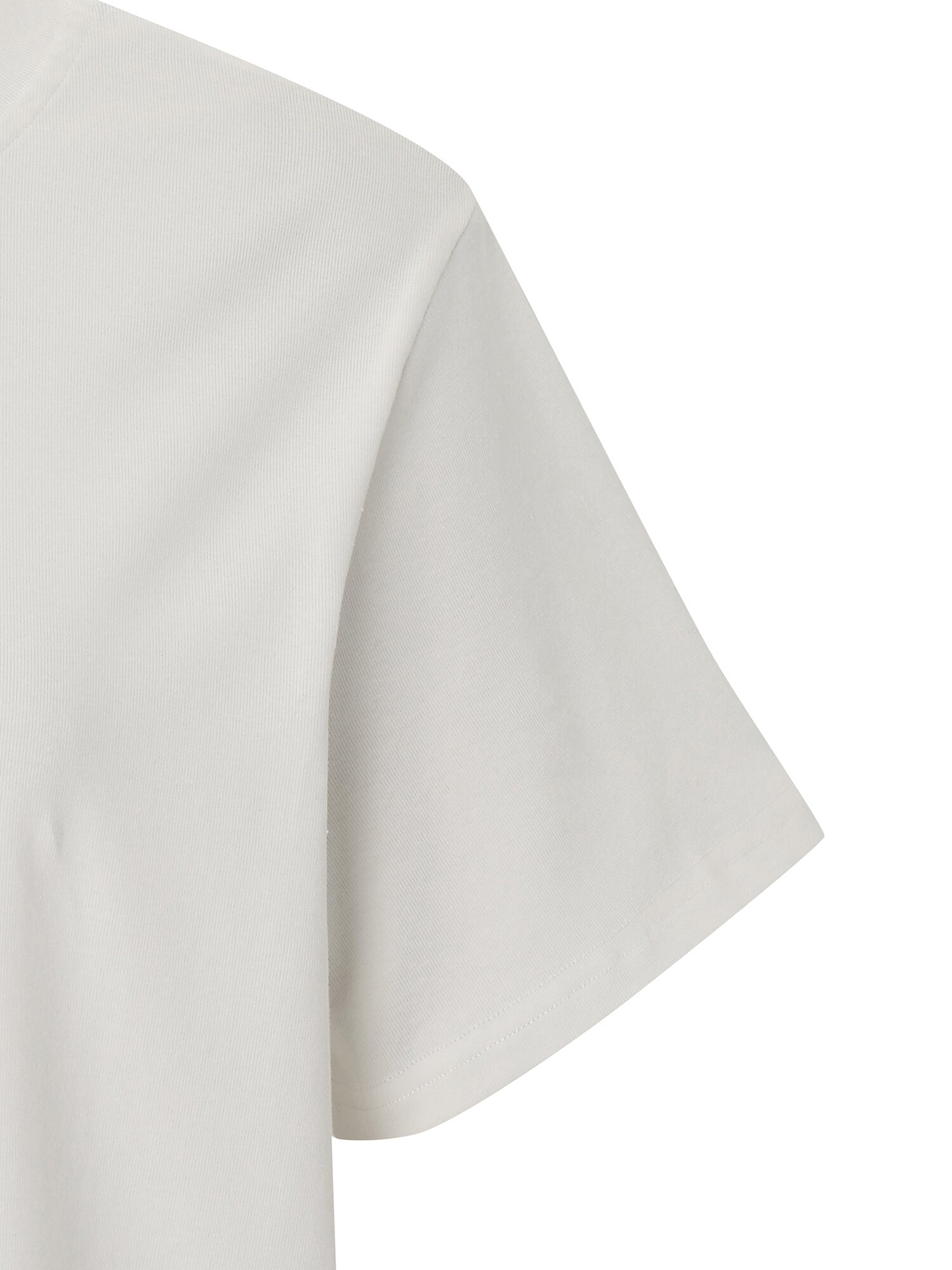 레터링 자수 라운드넥 티셔츠 (IVORY)