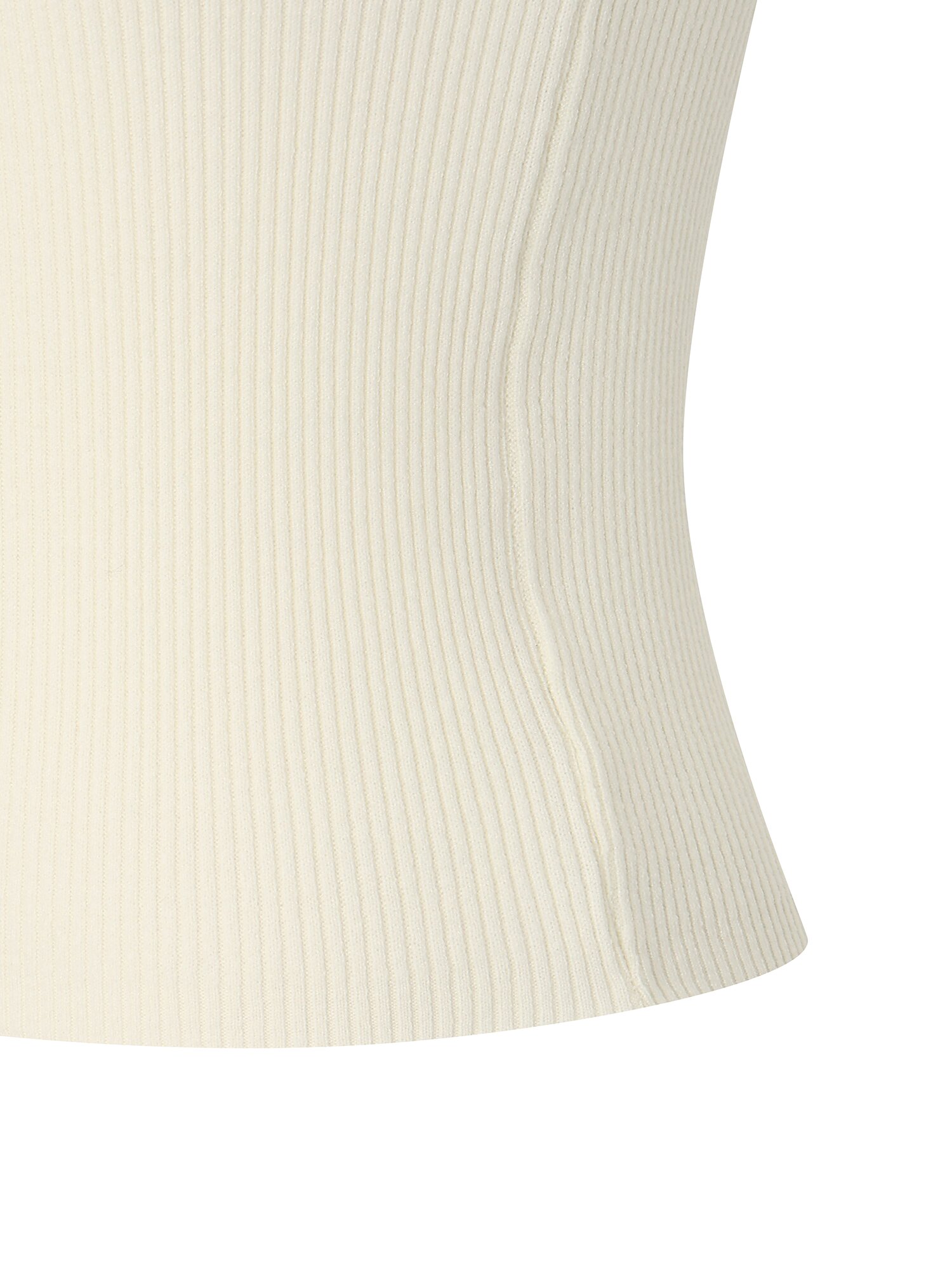 사이드 리본 보트넥 풀오버 니트 (IVORY)