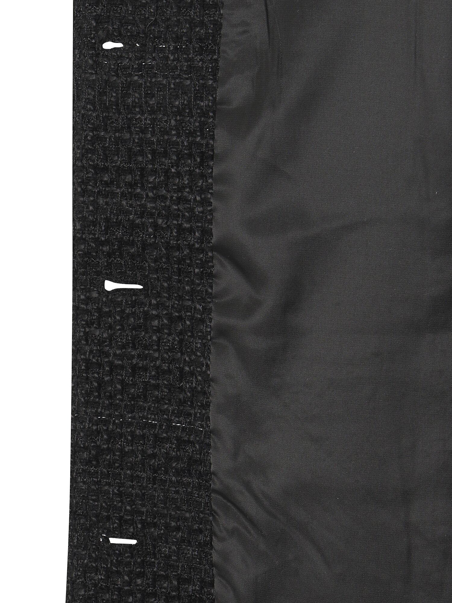 라운드넥 하프 트위드 재킷  (BLACK)