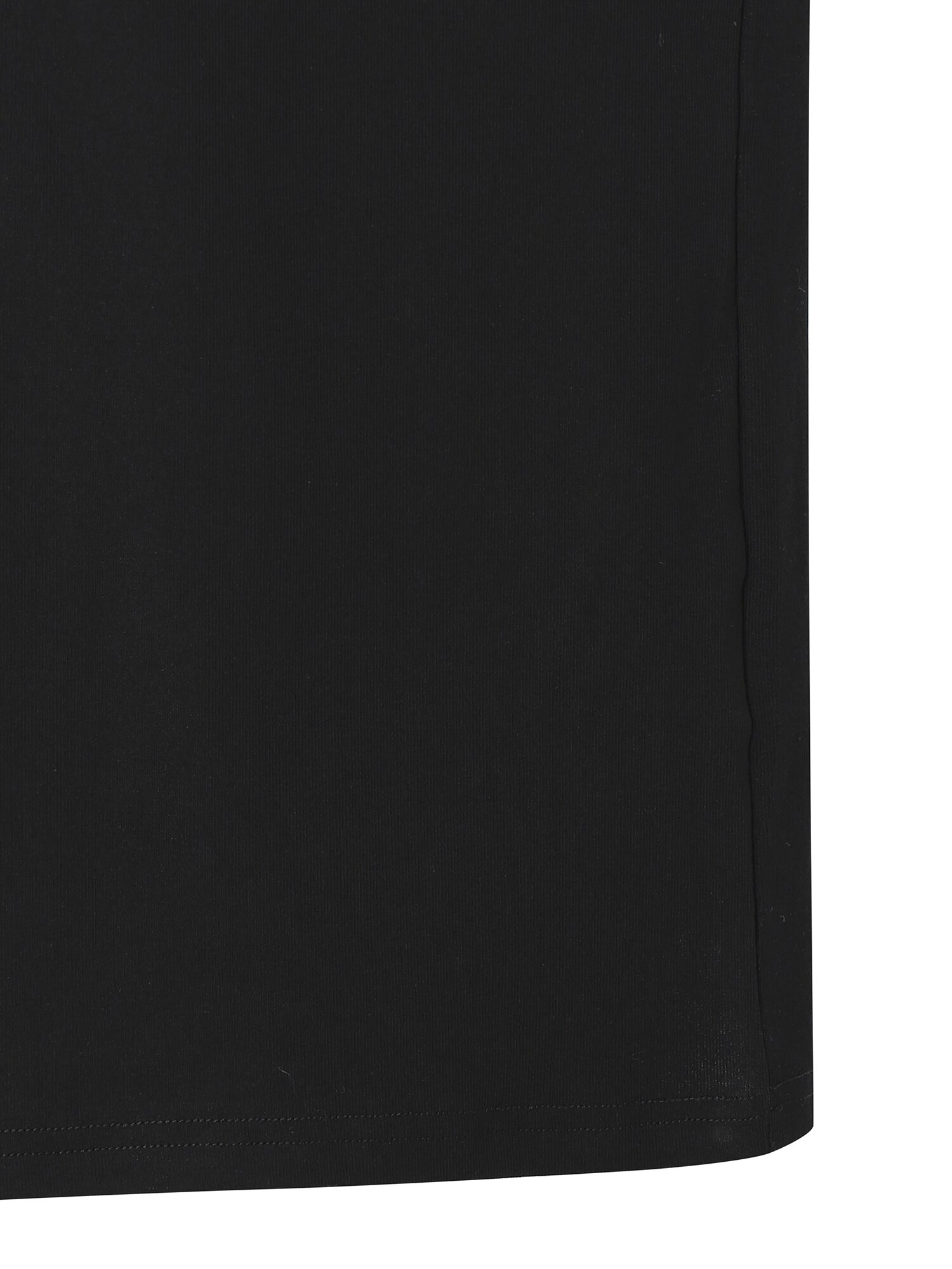 레터링 자수 라운드넥 티셔츠 (BLACK)