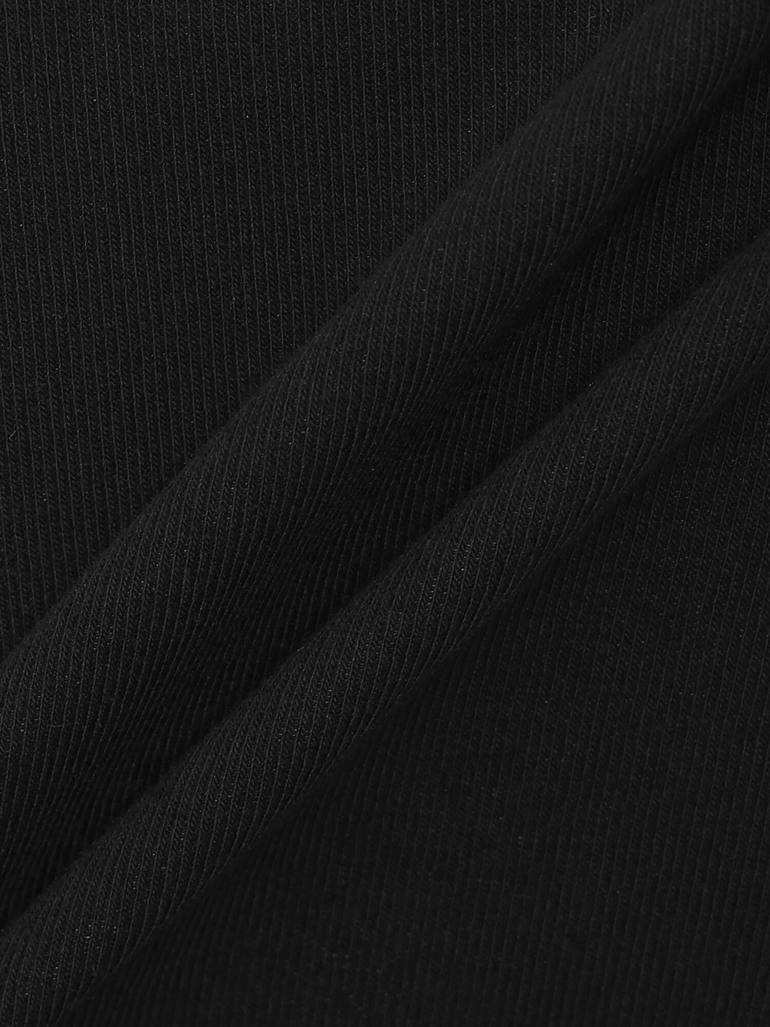 레터링 자수 라운드넥 티셔츠 (BLACK)