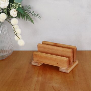 부엌다옴 마호가니 항균 원목도마 거치대 2구