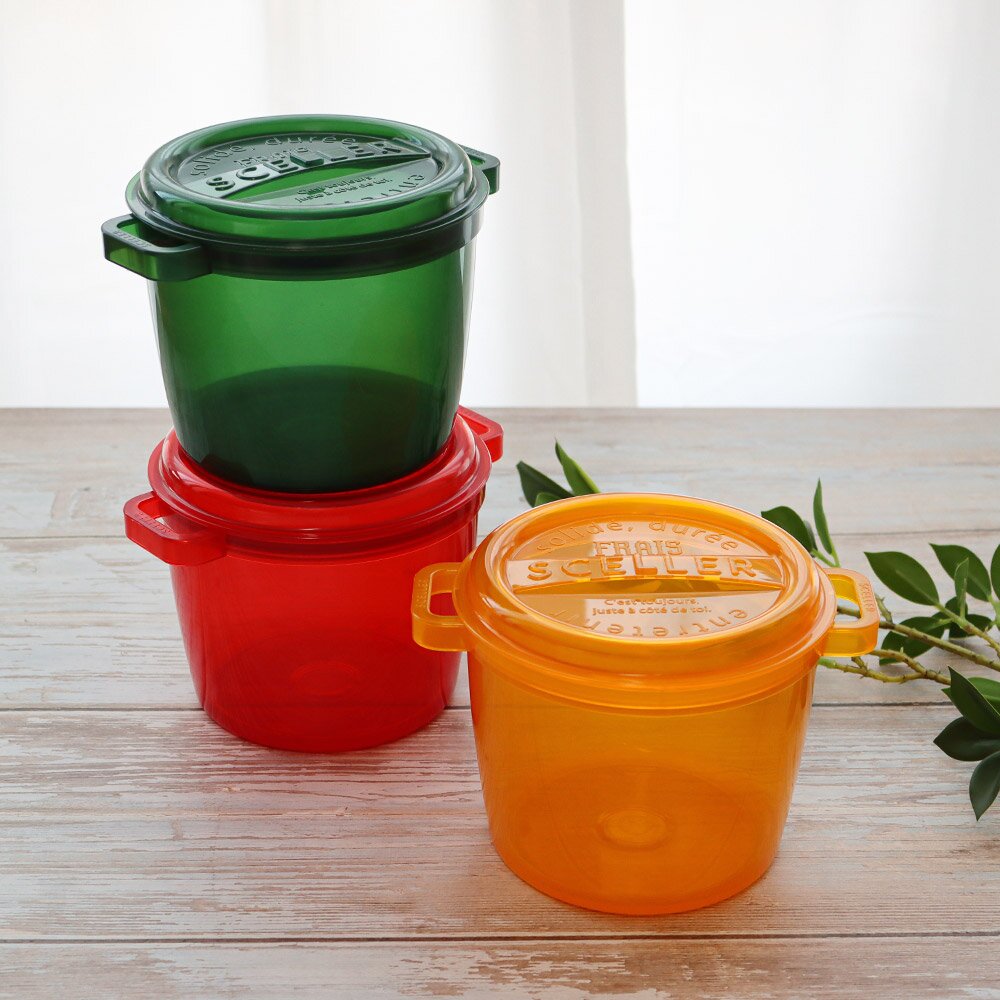 실리 젤리 푸드팟 900ml (총3P) 국내생산 밀폐용기