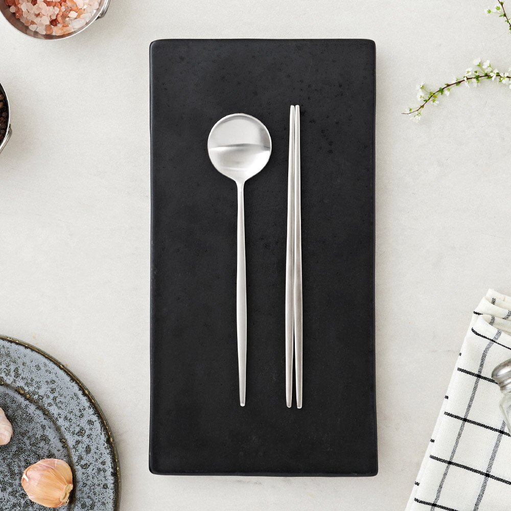 (2+2) 플리비체 국내산 스텐304 디너 4종 (스푼+젓가락+포크+나이프) 총4세트