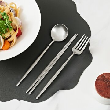 플리비체 국내산 스텐304 디너 3종세트 (스푼+젓가락+포크)