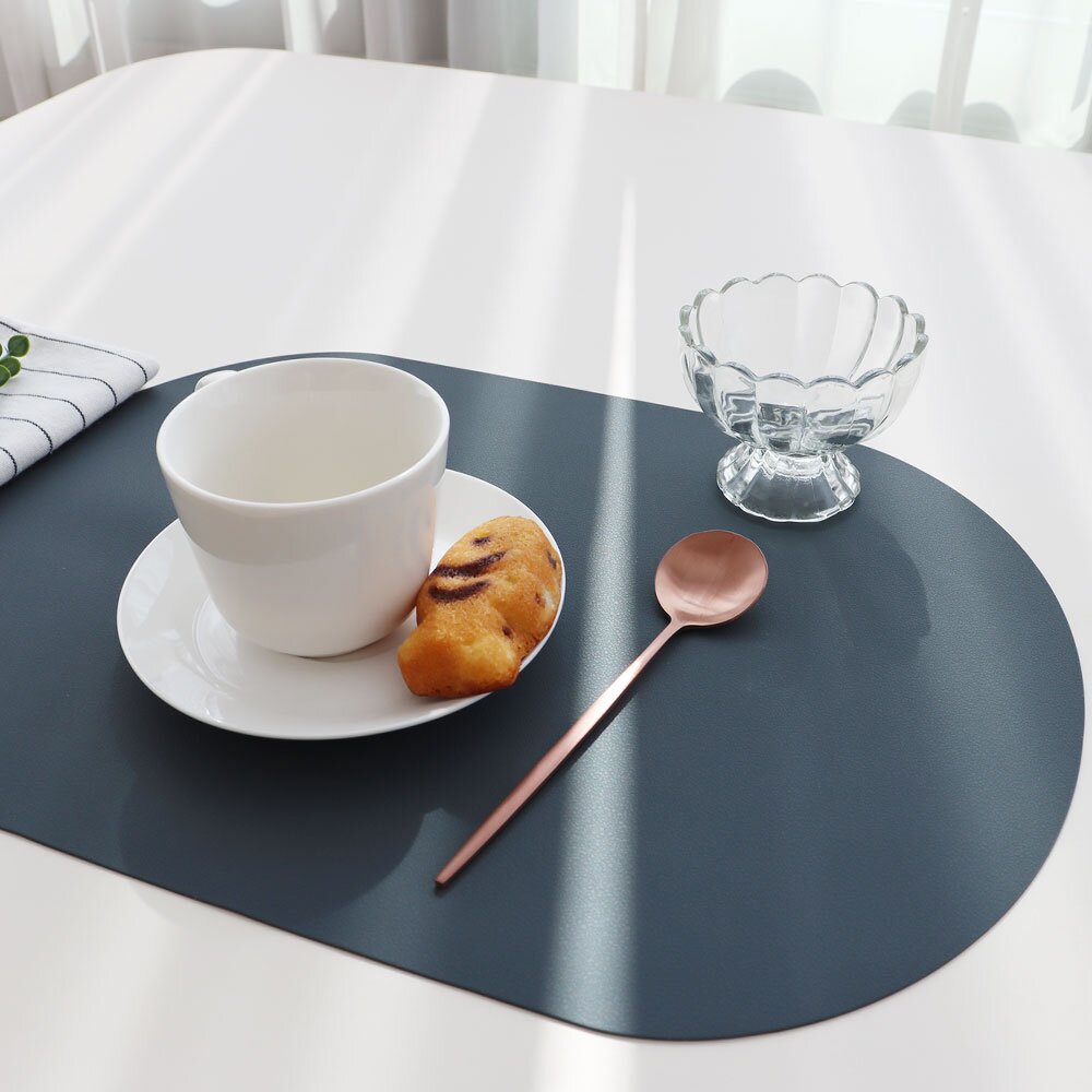 (1+1) 마리포사 오벌 실리콘 테이블매트 (총2P) 8color