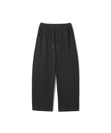 여성 기모 풀밴딩 저지 팬츠 (BLACK) (HC2LP50)