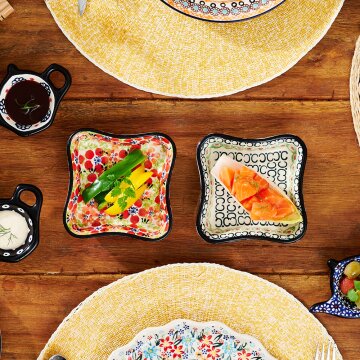 (1+1) 파뷔에 잘리피에 사각찬기세트 (그린블로썸) 총2P