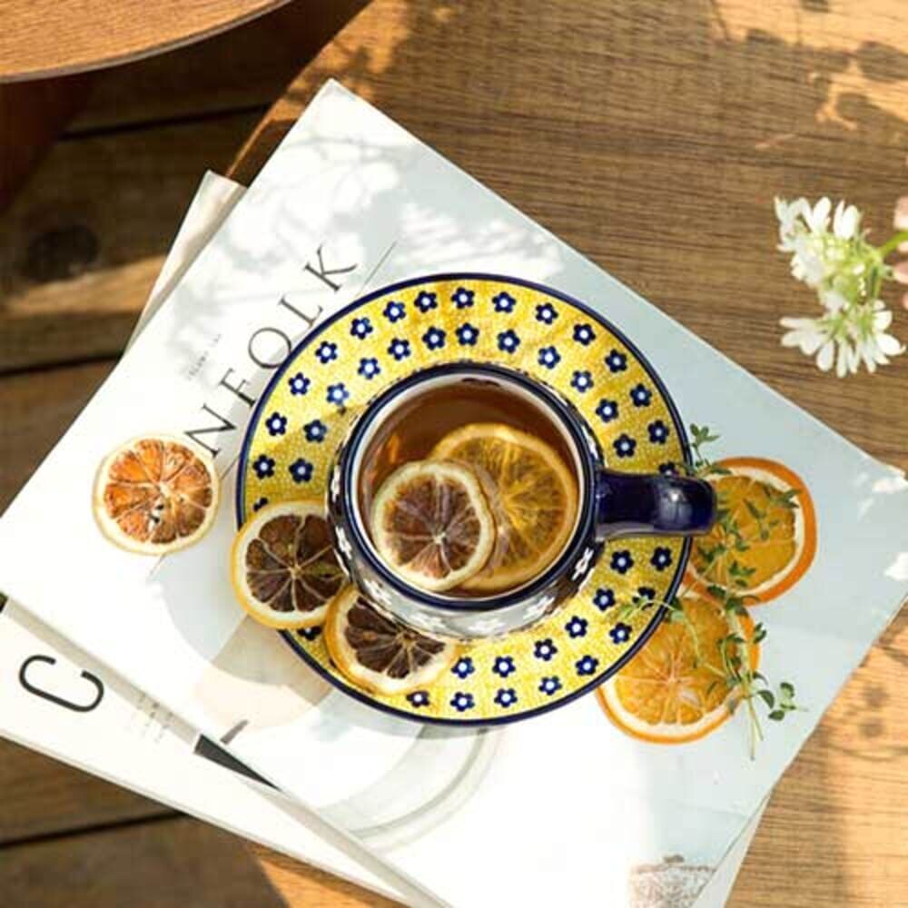파뷔에 슐레지엔 옐로우본 중접시 그릇