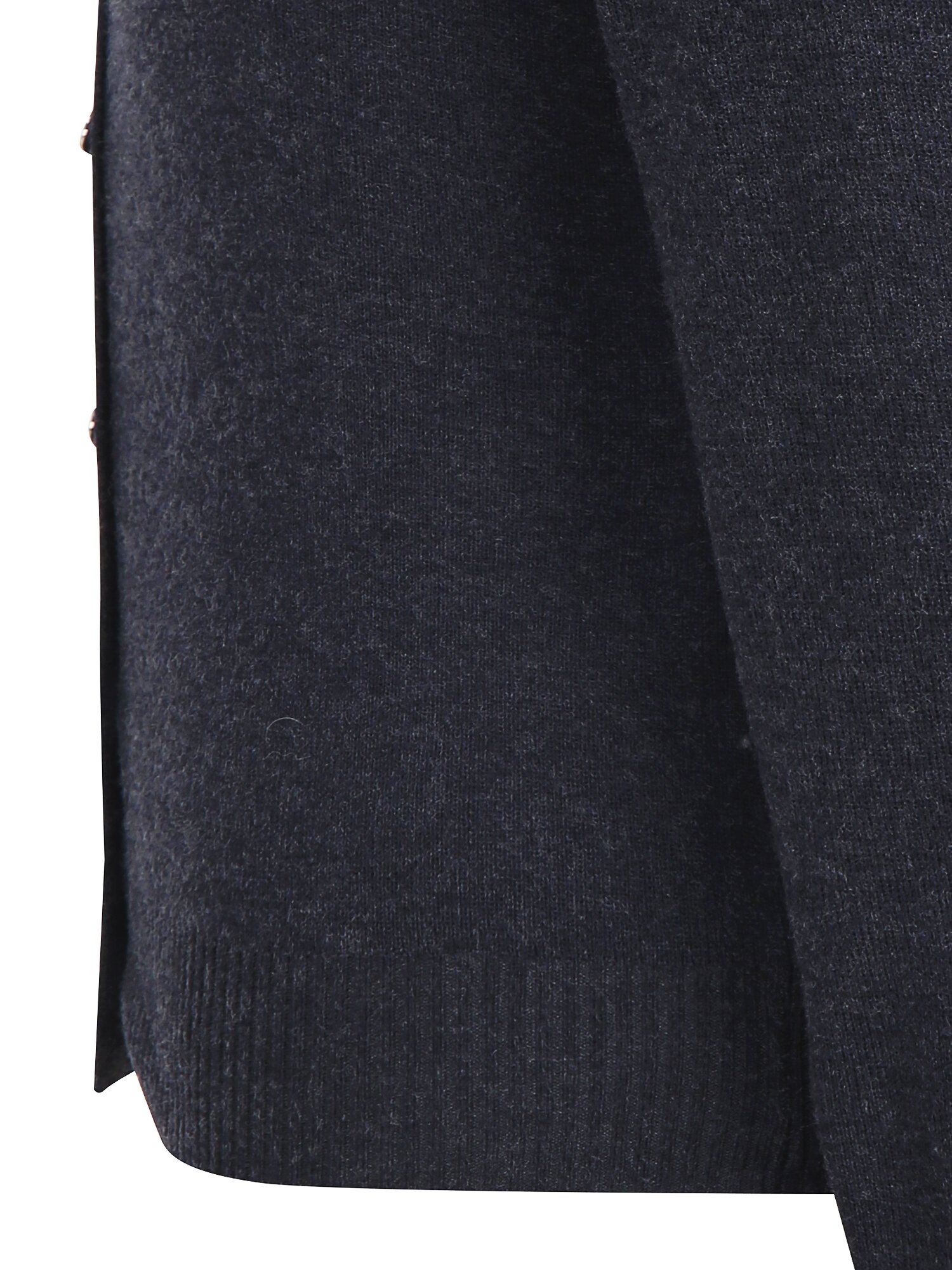 메탈 버튼 브이넥 크롭 가디건 (DARK GREY)
