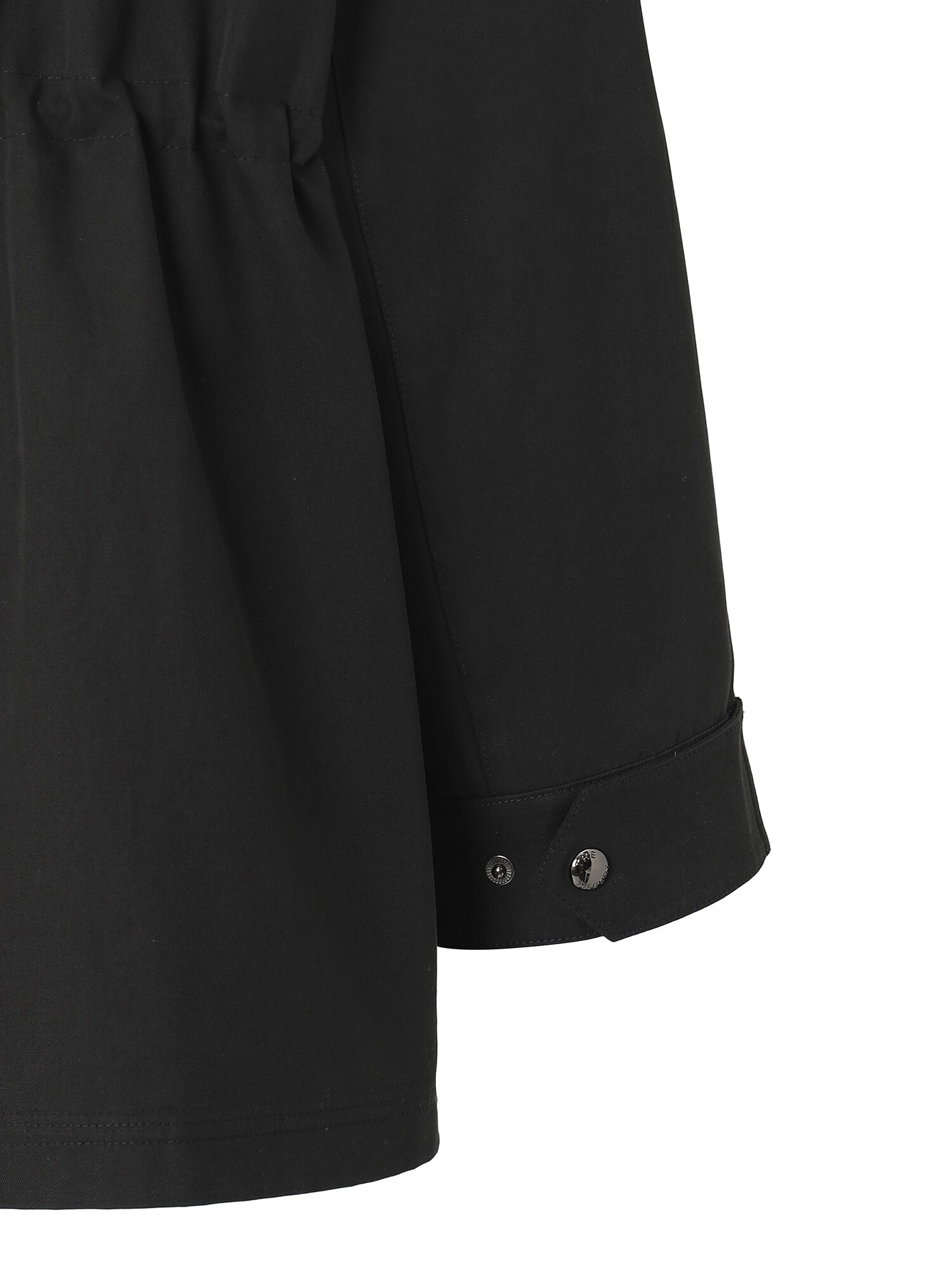 래글런 포켓 배색 칼라 점퍼 (BLACK)