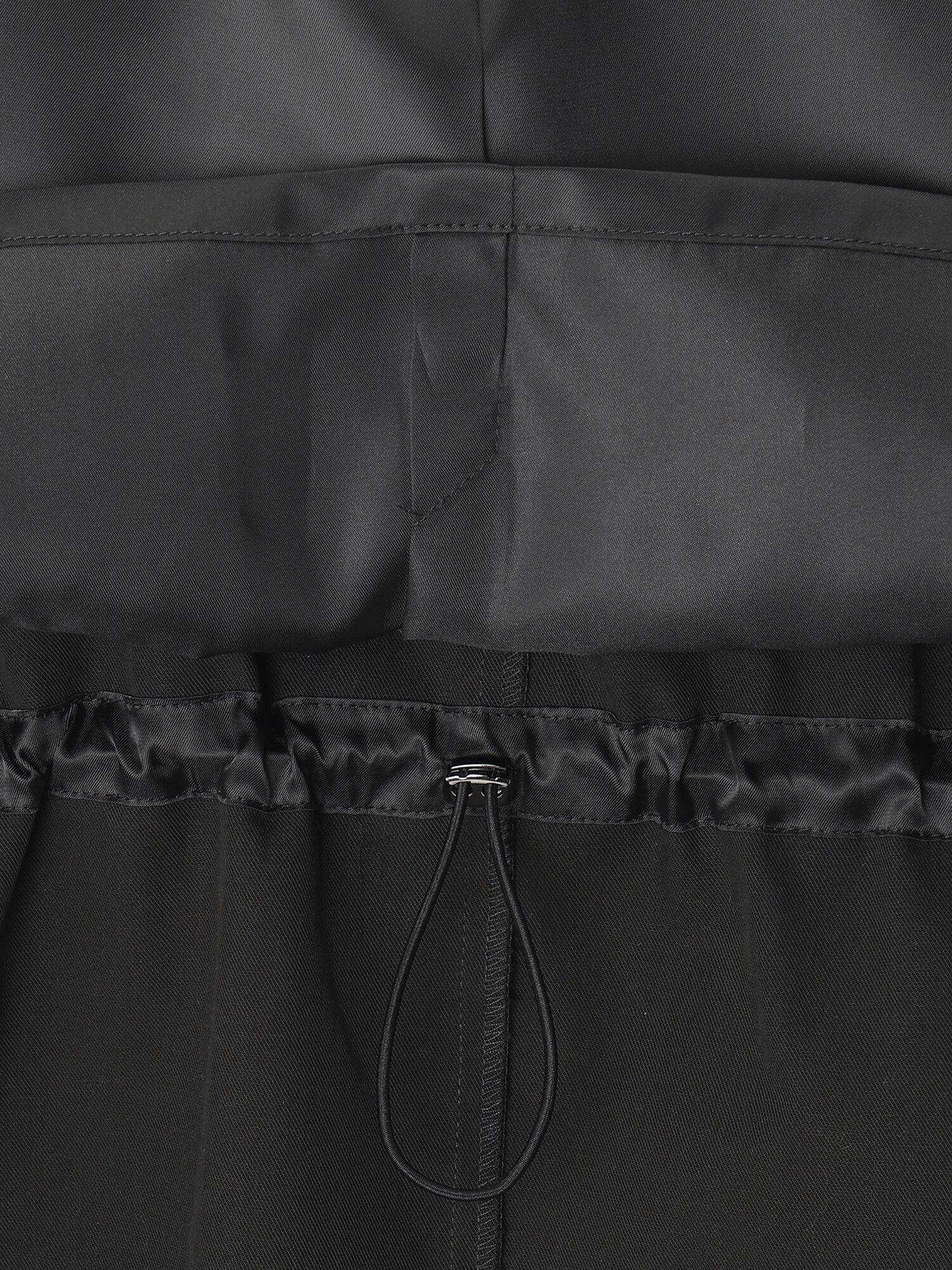 래글런 포켓 배색 칼라 점퍼 (BLACK)