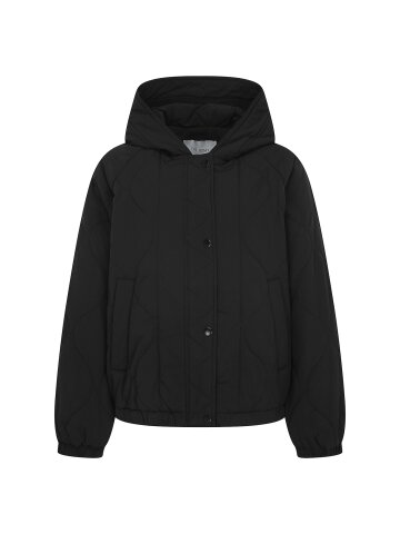 퀼팅 래글런 후드 패딩 점퍼 