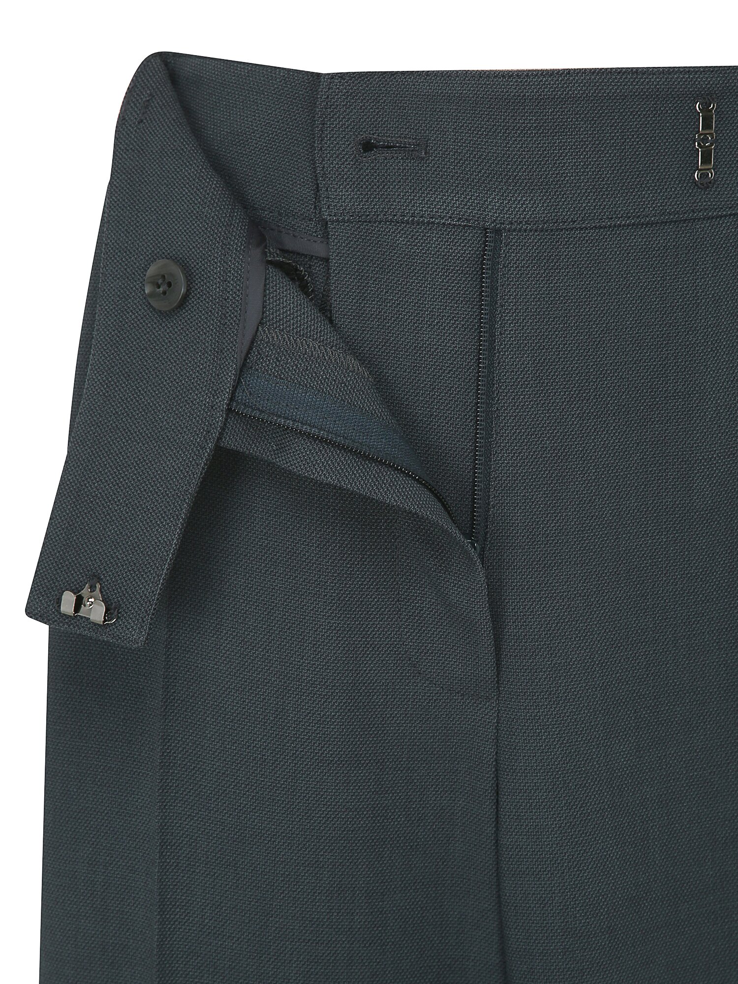 포멀 노턱 와이드 팬츠 (DARK GREY)