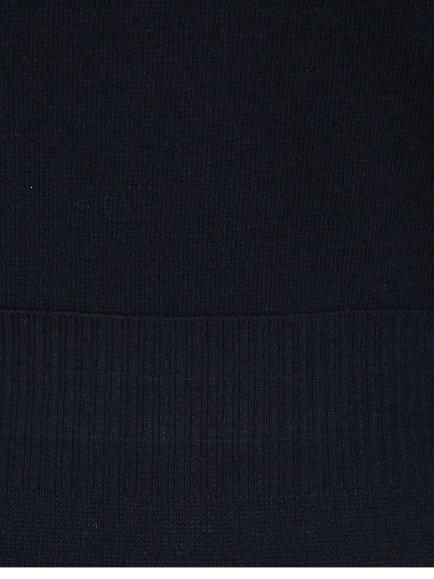 배색 칼라 포켓 풀오버 니트 (NAVY)