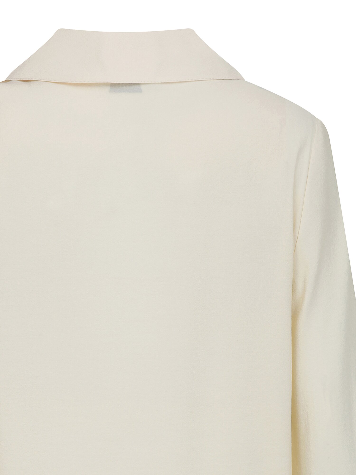 러플 오픈 칼라 블라우스 (CREAM)