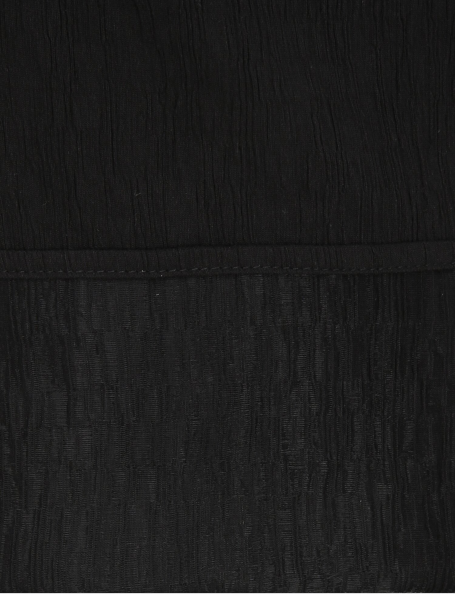 링클 시스루 헴 H라인 스커트 (BLACK)