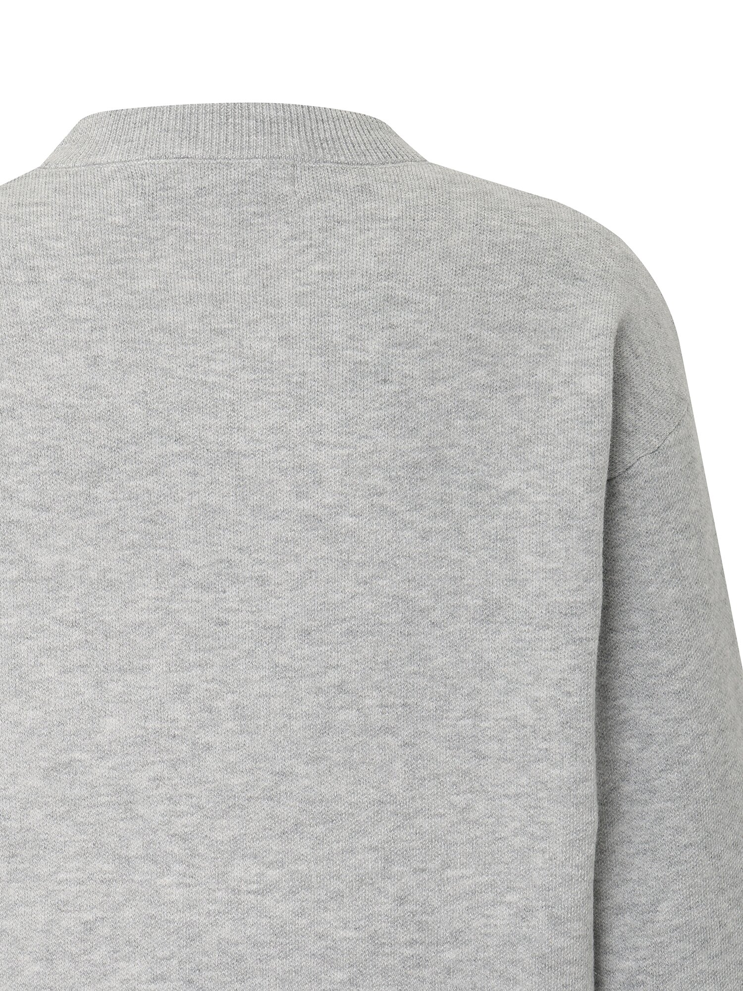 글리터 레터링 풀오버 니트 (GREY)