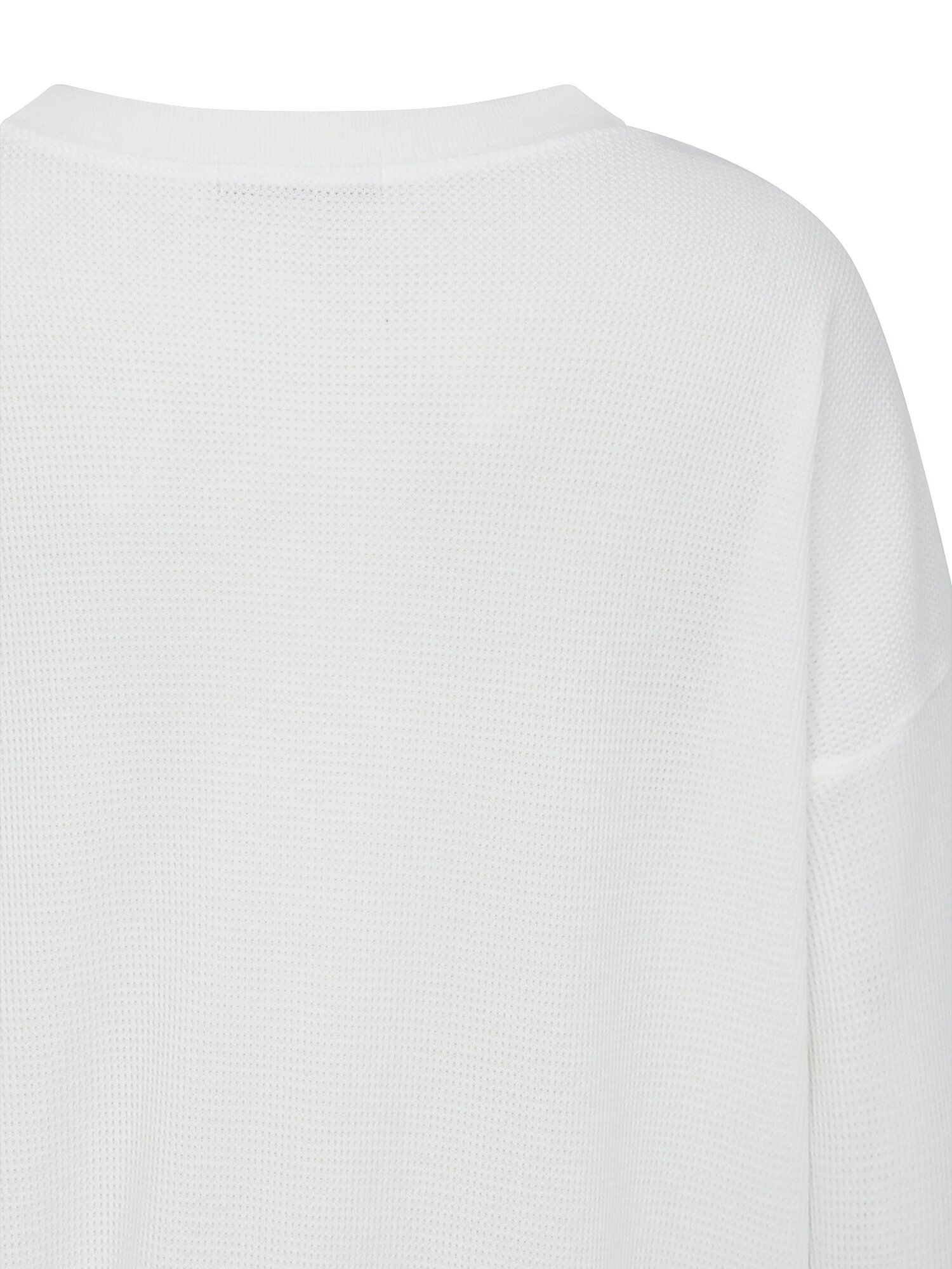 루즈핏 와플 텍스쳐 스웨트셔츠 (WHITE)