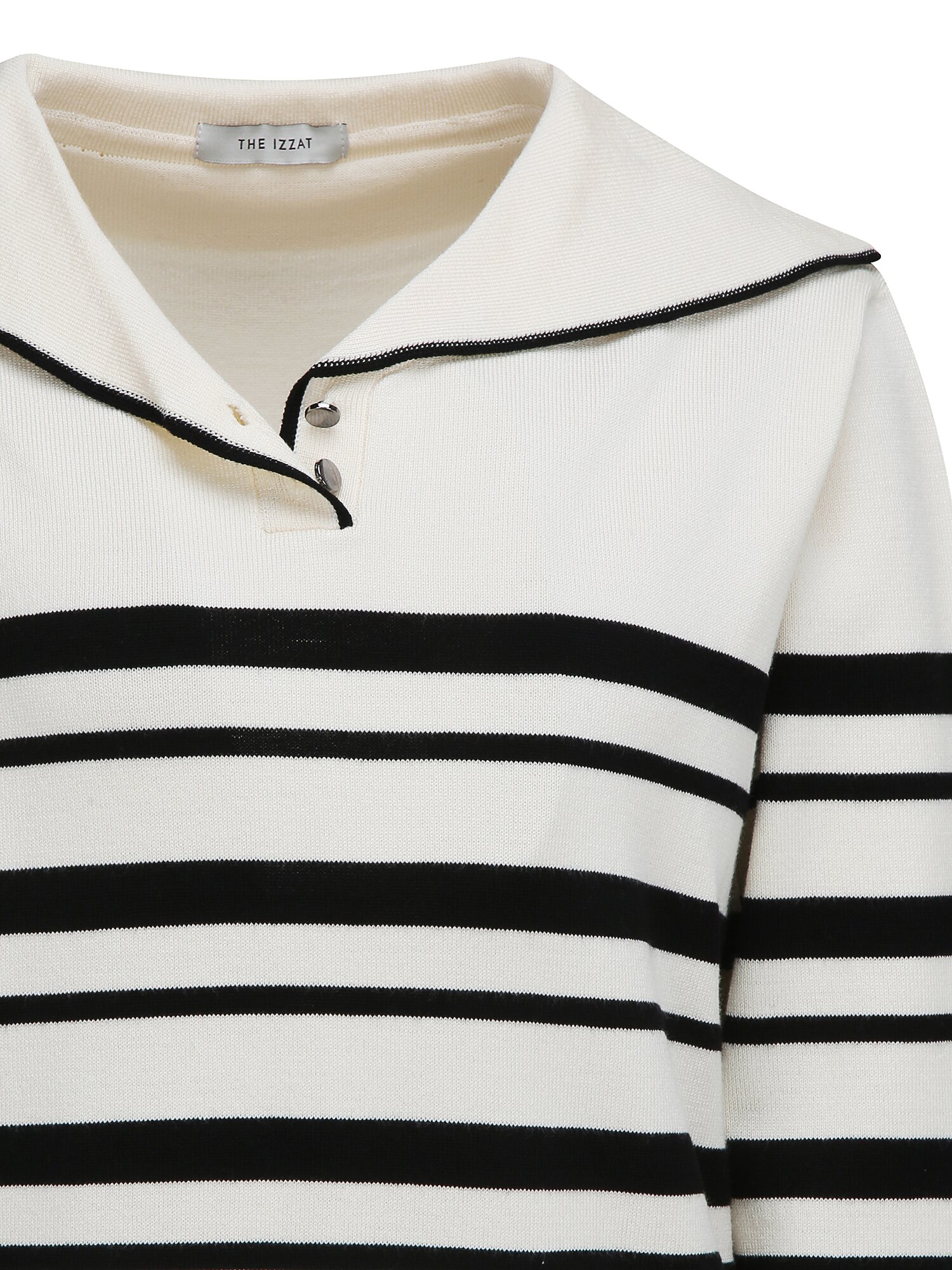 배색 세일러 칼라 풀오버 니트 (STRIPE BEIGE)