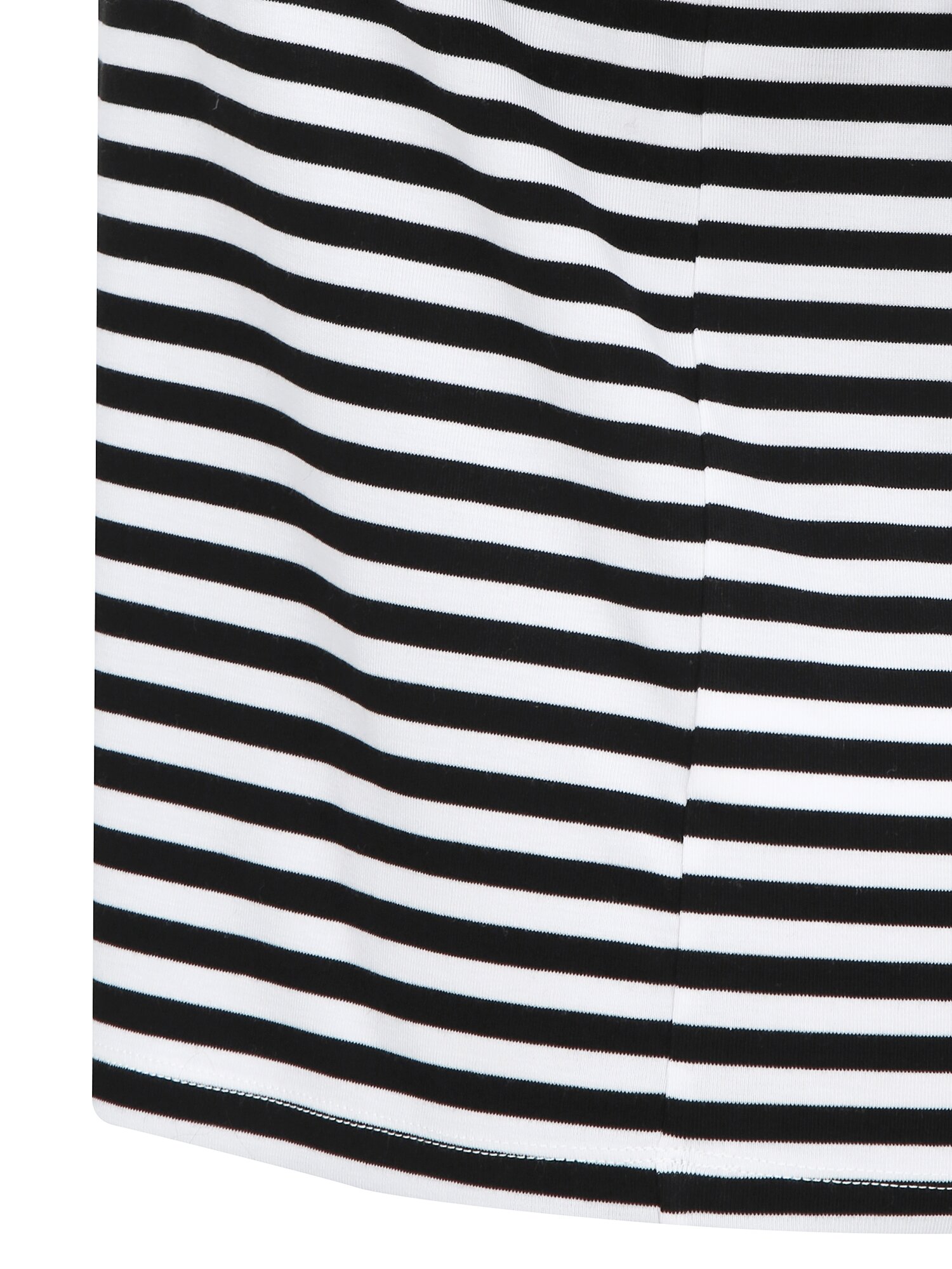 스트라이프 자수 패치 티셔츠 (STRIPE BLACK)