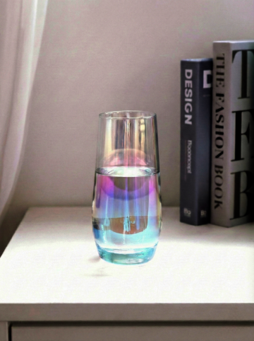 홈카페 파티 홀로그램 오로라 유리컵 350ml