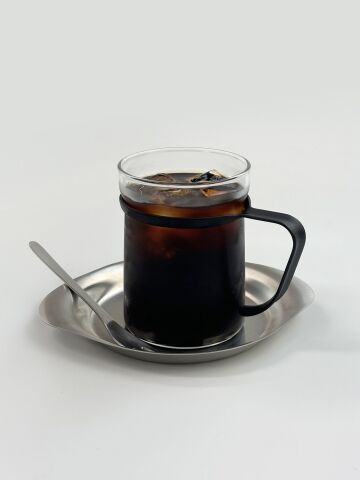 에지리 핏핸드 내열유리 머그컵 (스텐핸들) 440ml 3종 (택1)