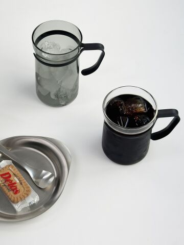 에지리 핏핸드 내열유리 머그컵 (스텐핸들) 550ml 3종 (택1)