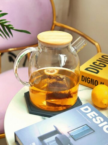 투명유리 티포트 차 주전자