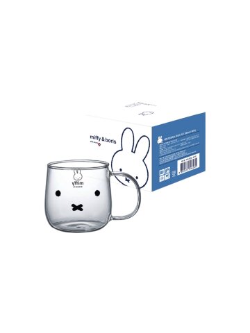 [에지리x미피] 내열유리 라운드 머그 컵 380ml, 1개, MIFFY
