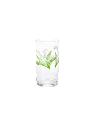 아데리아 레트로 유리 텀블러 270ml, 1개, Lily of the Valley
