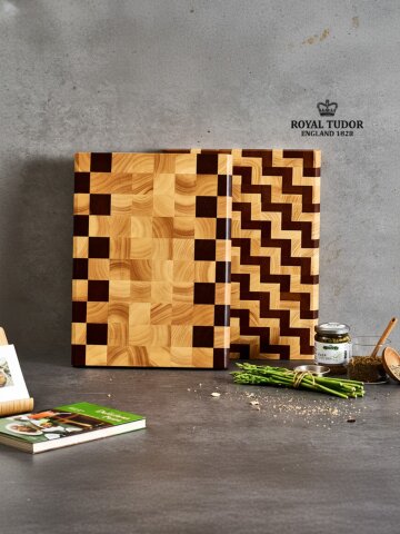 로얄튜더 헤리티지 엔드그레인 도마 양면사용 가능 3.5cm 두께 