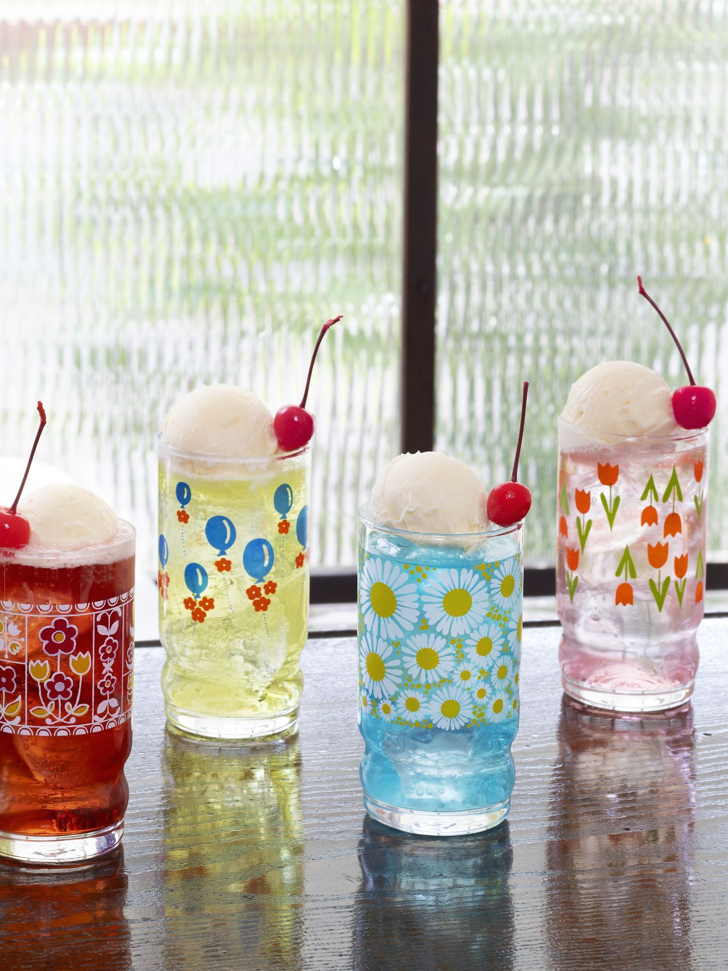 아데리아)레트로 텀블러 270ml (Tulip) [1026]