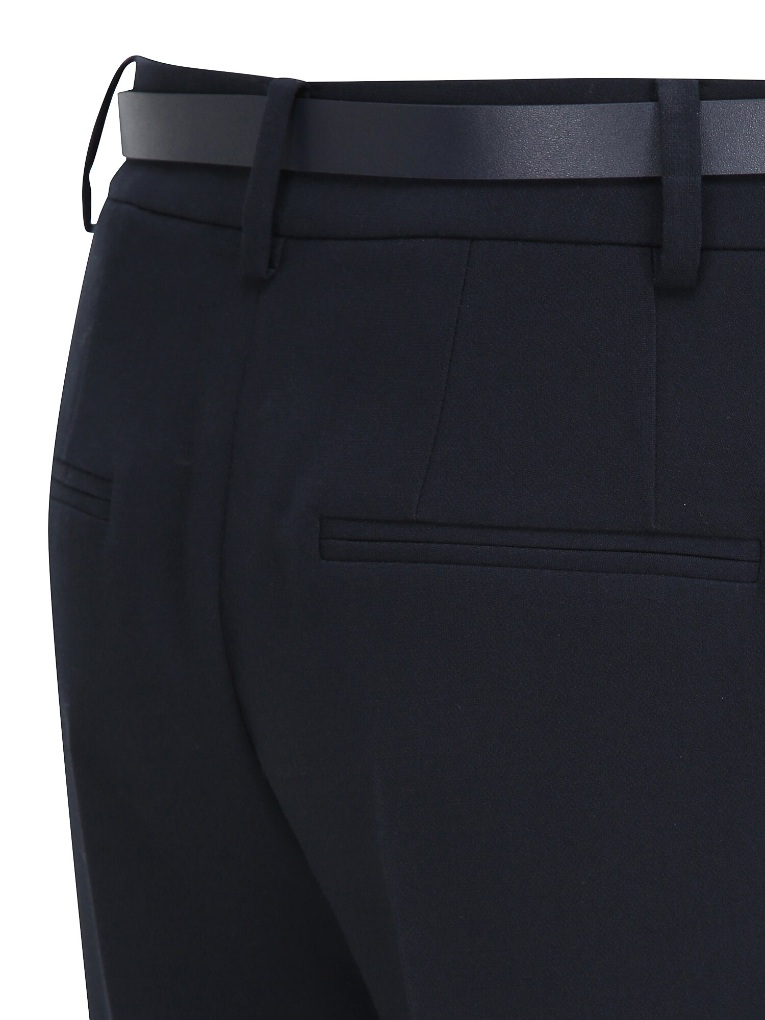 벨티드 슬림 부츠컷 팬츠 (DARK NAVY)