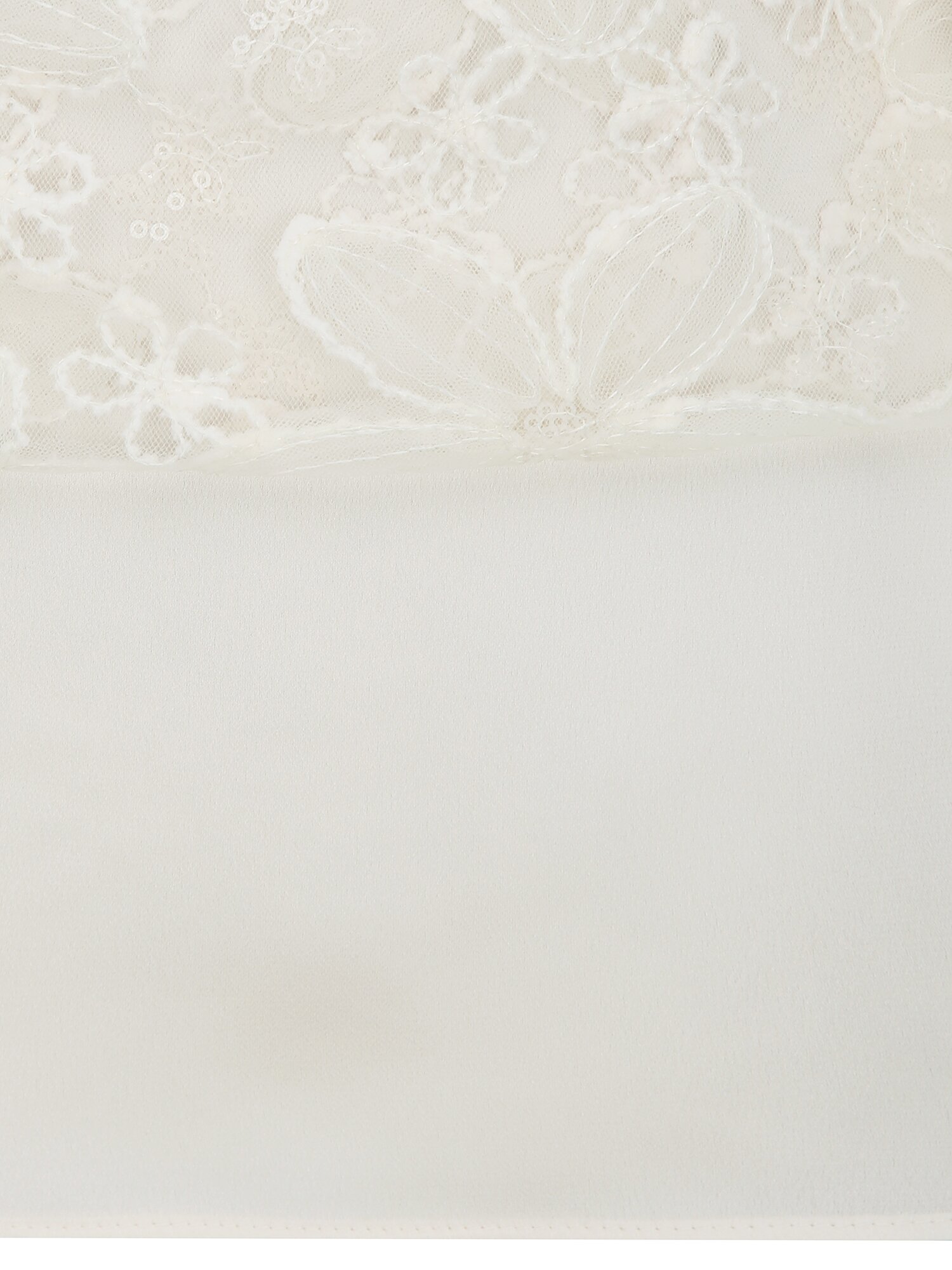 플라워 자수 플레어 스커트 (CREAM)