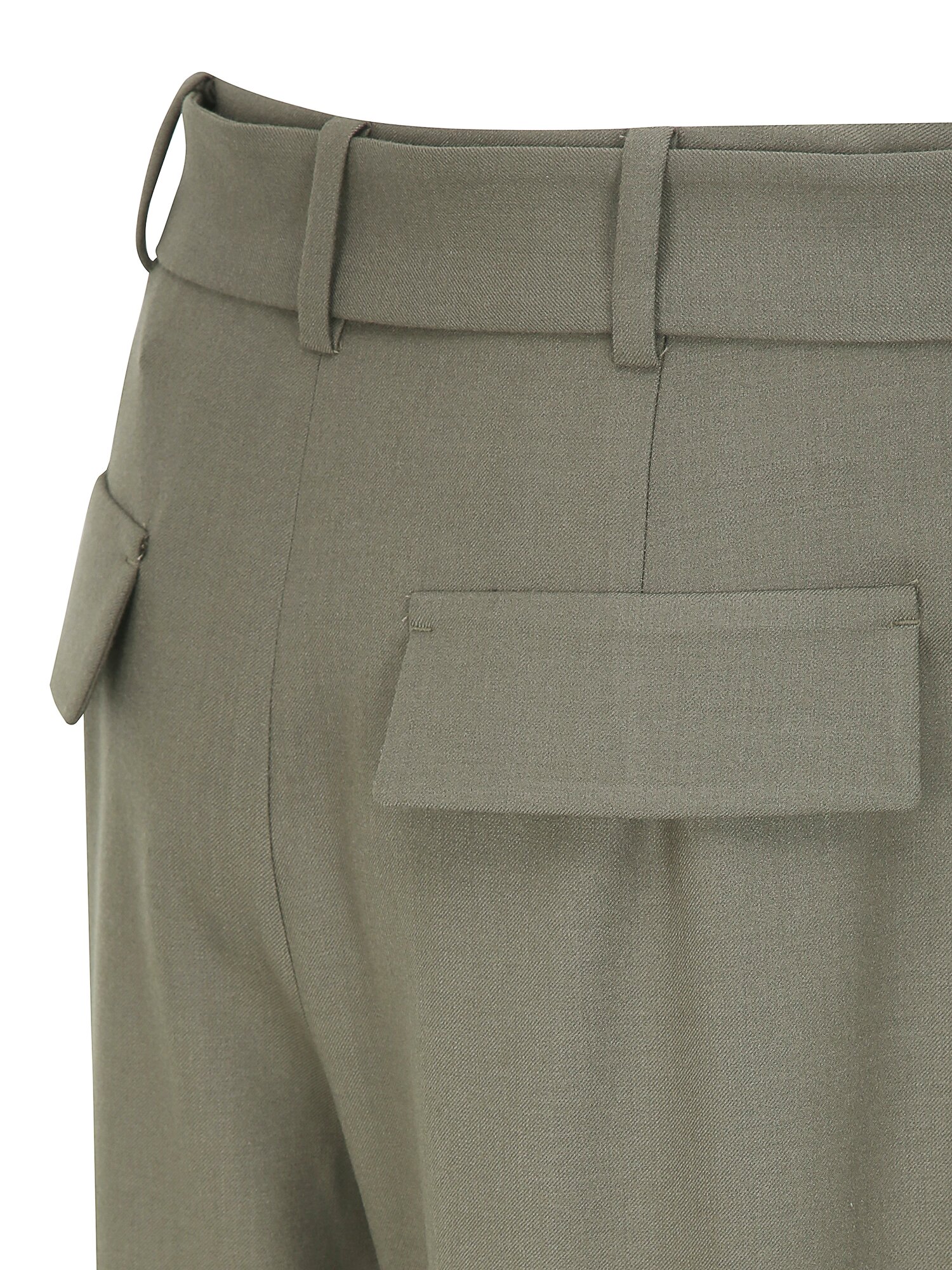 벨티드 원턱 와이드 팬츠 (KHAKI)