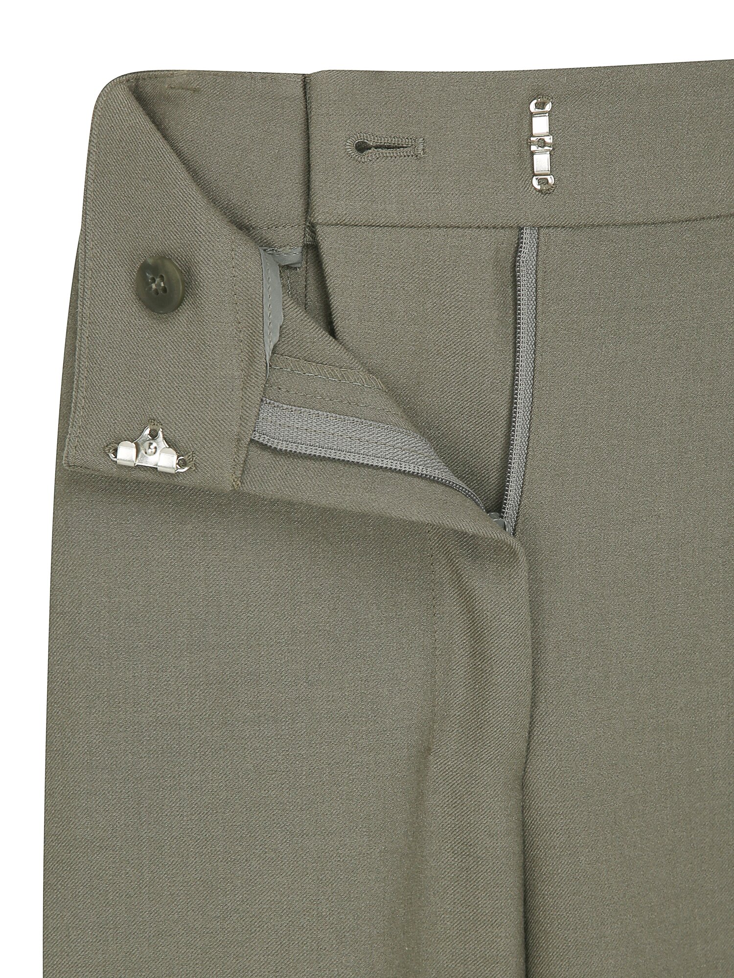 벨티드 원턱 와이드 팬츠 (KHAKI)