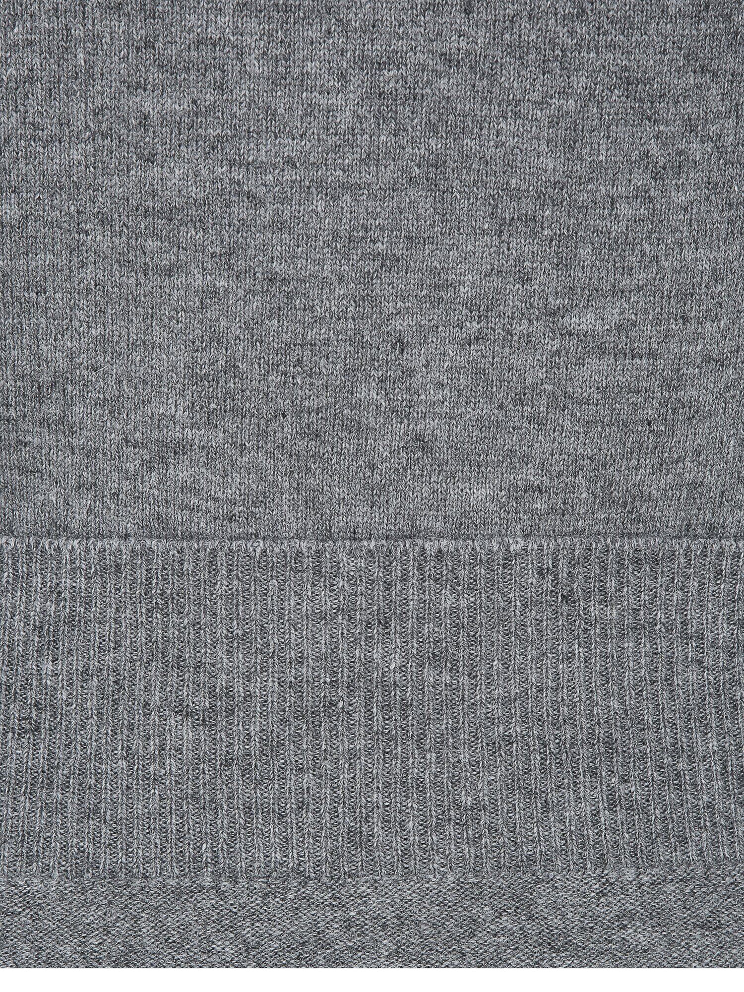 울 래글런 슬릿넥 풀오버 니트 (MELANGE GREY)