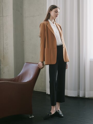 슬림 일자핏 크롭 팬츠 