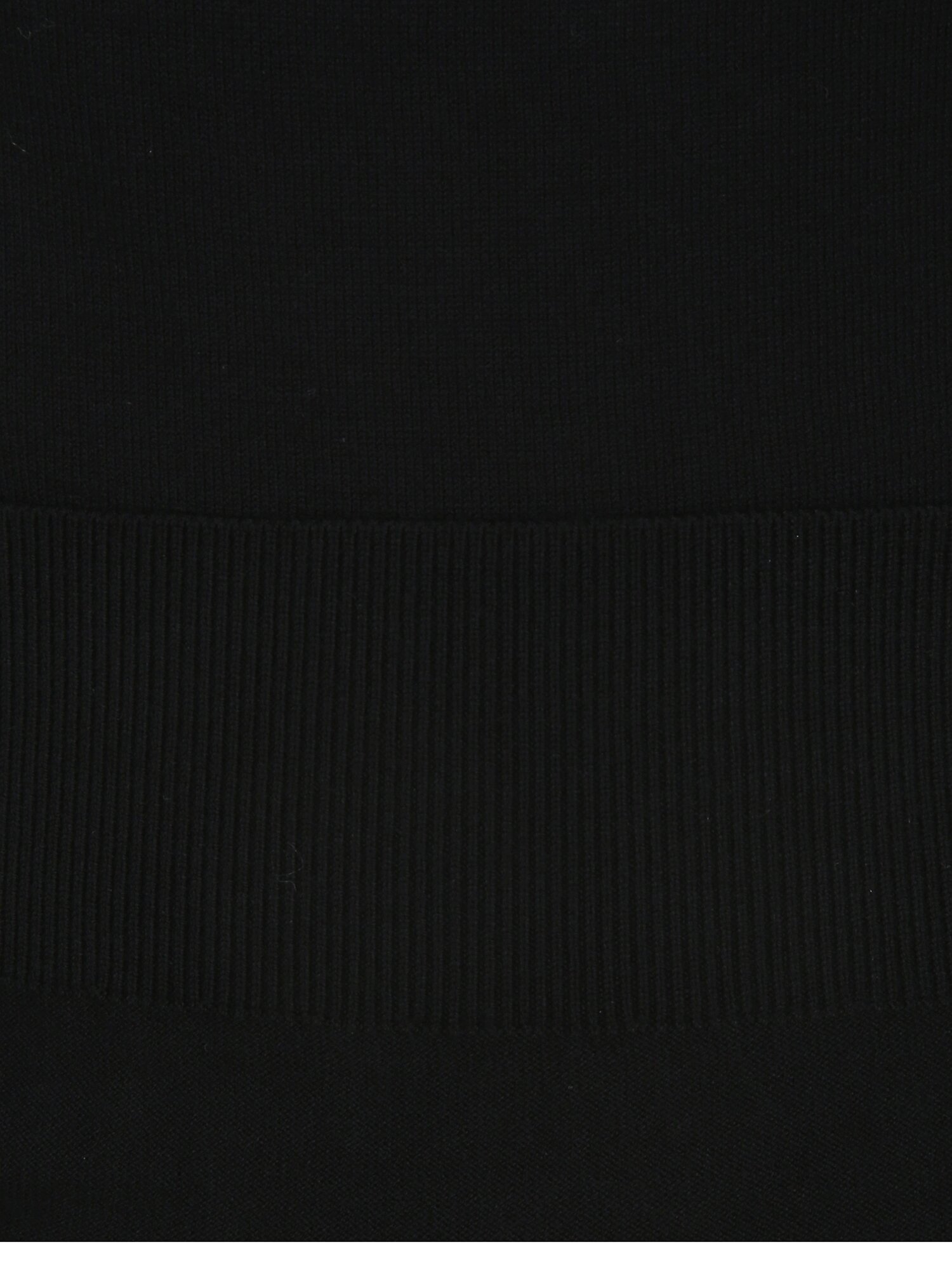 타이 블라우스 배색 풀오버 니트 (BLACK)