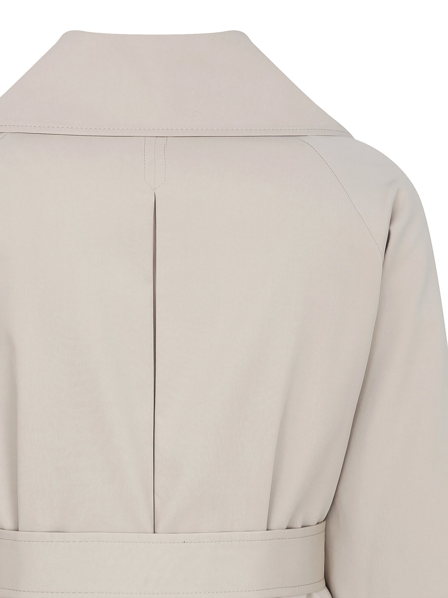 코튼 더블 숏 트렌치 코트 (LIGHT BEIGE)