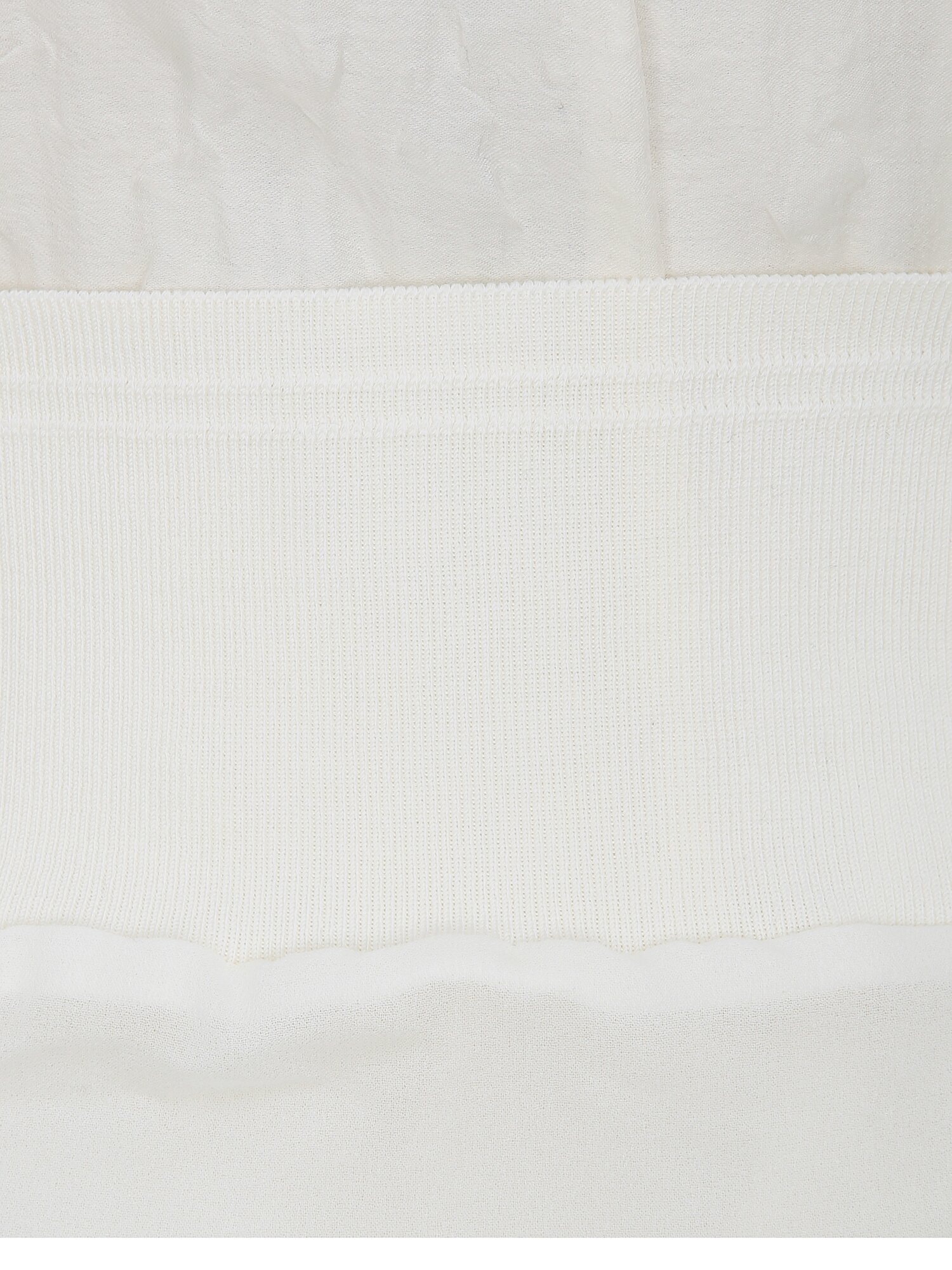 턱 디테일 하이넥 블라우스 (CREAM)