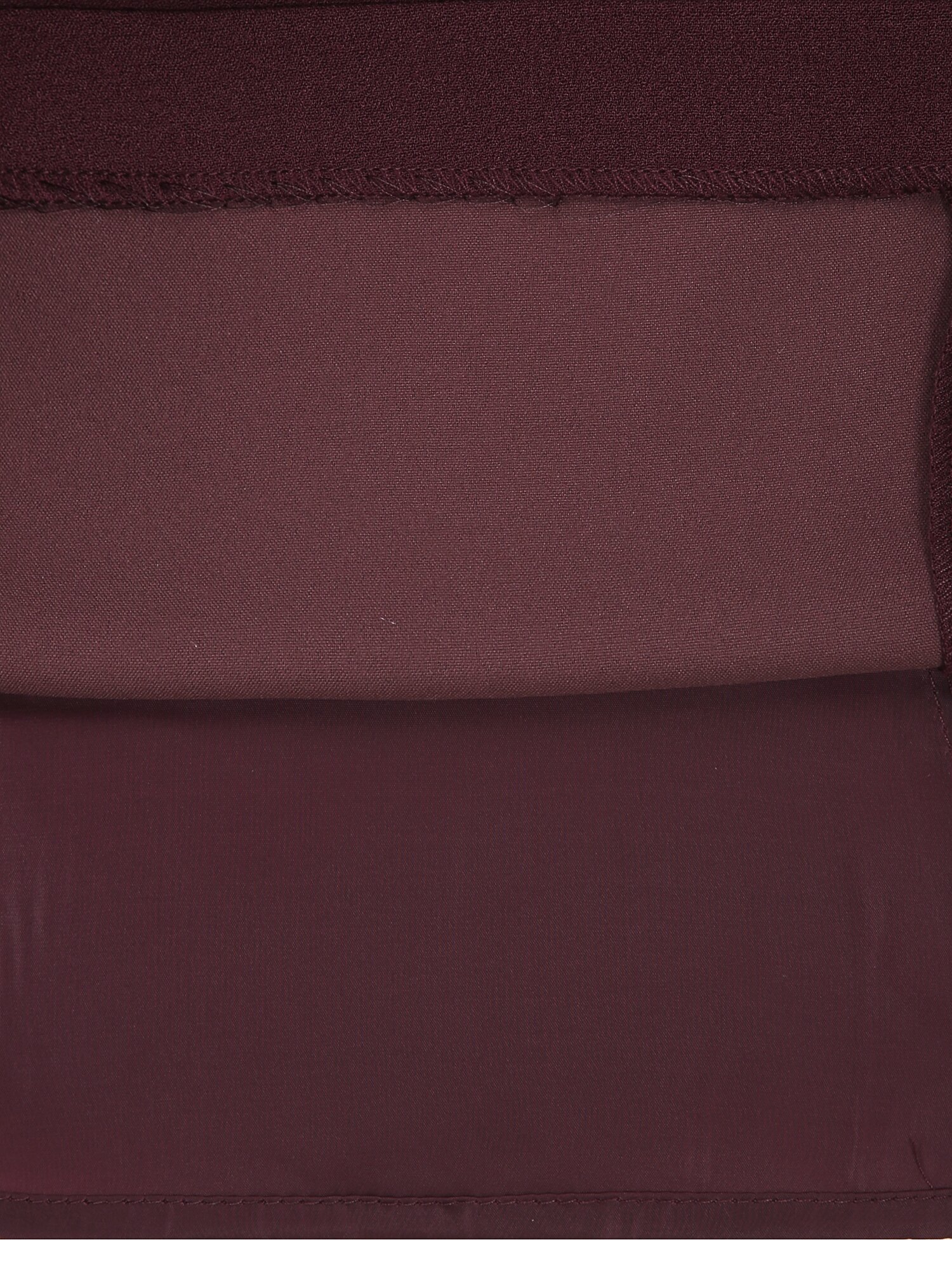 오픈 칼라 집업 플레어 원피스 (BURGUNDY)