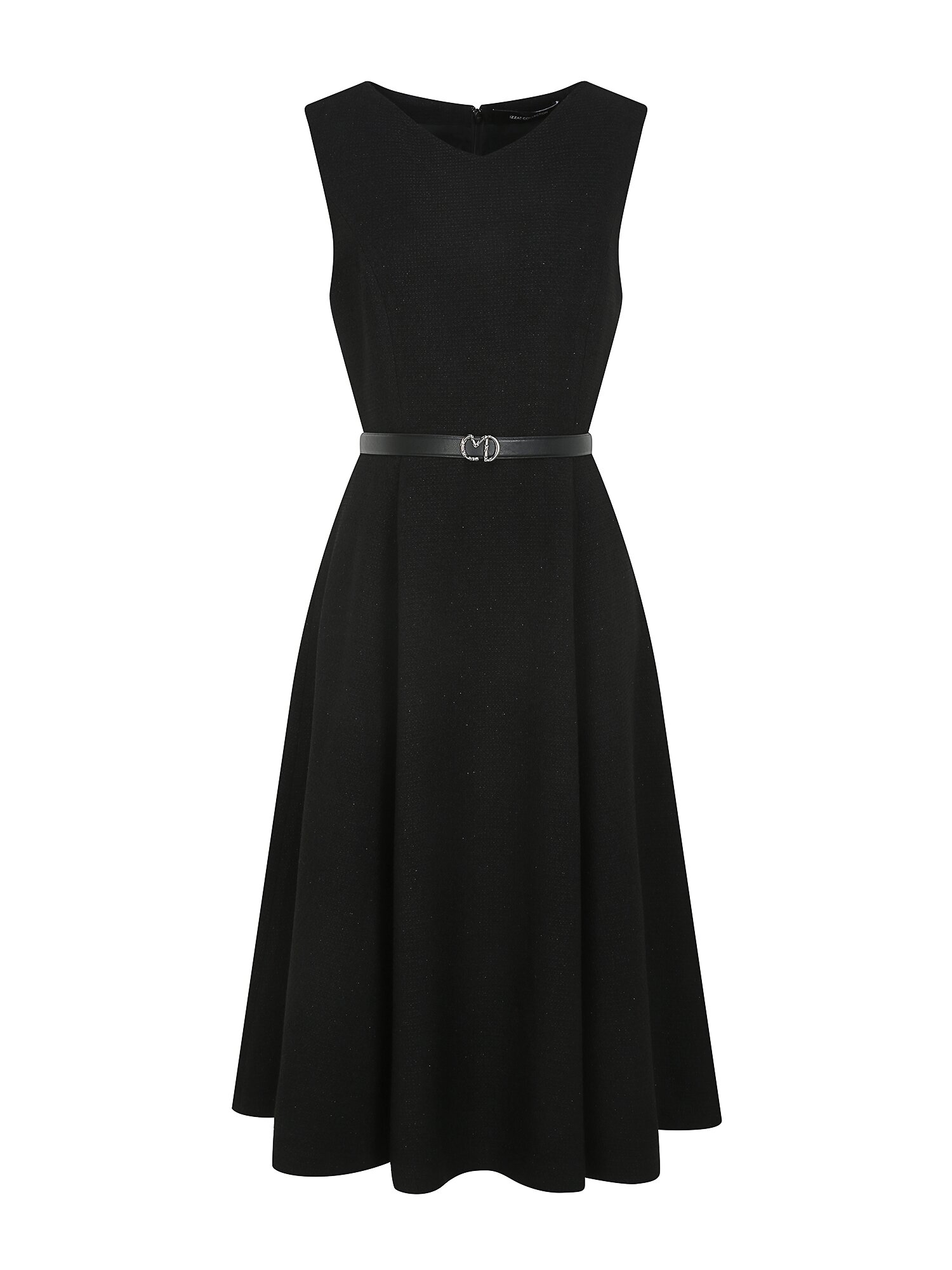 트위드 플레어 원피스 +재킷 세트 (BLACK)