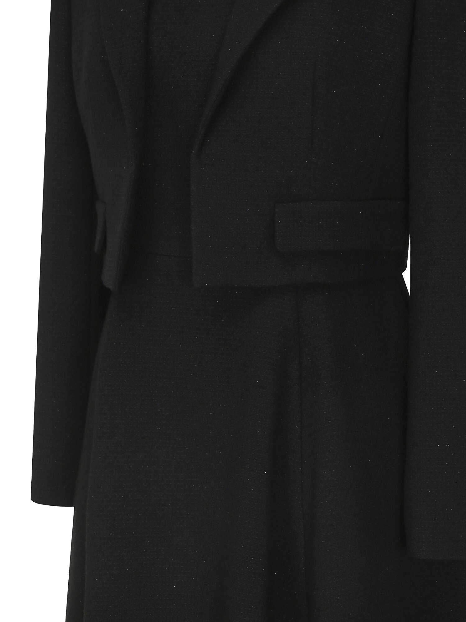 트위드 플레어 원피스 +재킷 세트 (BLACK)